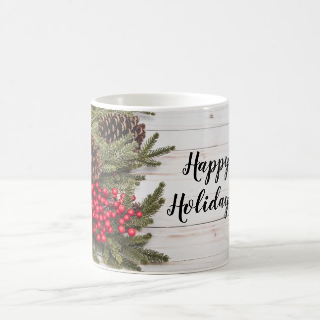 Caneca De Café Wreath e Holly Holiday Collection (Centro)