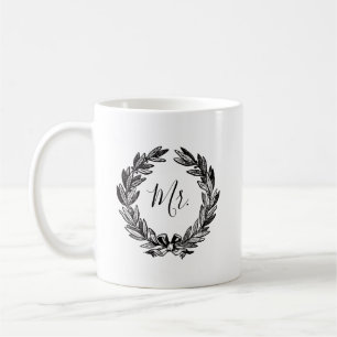 Caneca De Café Wreath Mug Wedding Gift