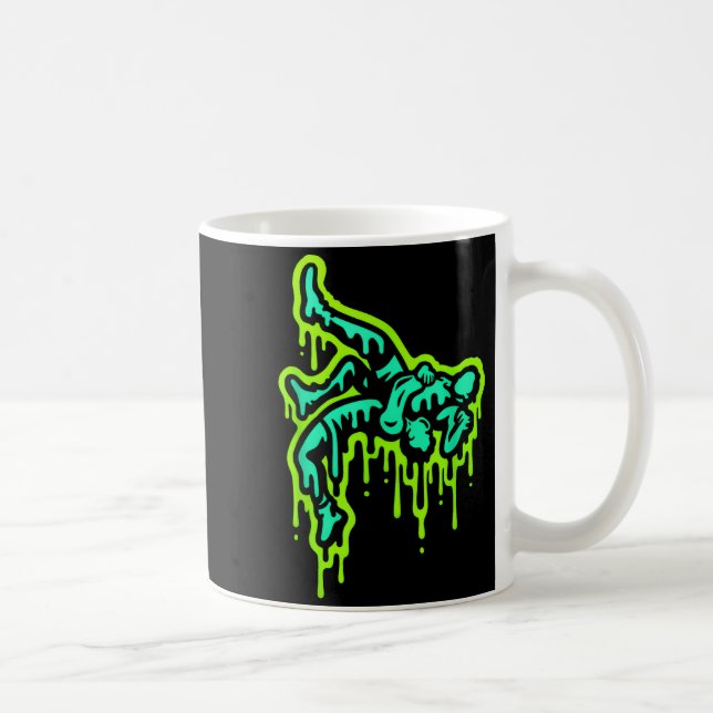 Caneca De Café Wrestling Drip Wrestle Dripng Wrestler Men Women T (Direita)