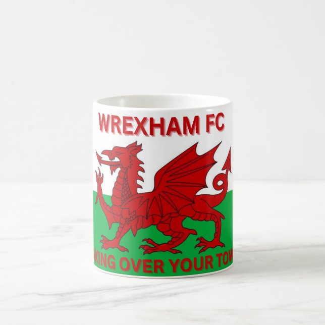 Caneca De Café Wrexham Fc assumindo sua cidade (Centro)