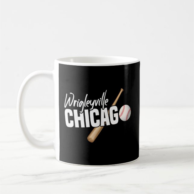 Caneca De Café Wrigleyville Chicago Baseball American (Esquerda)