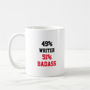 Caneca De Café Writer Badass