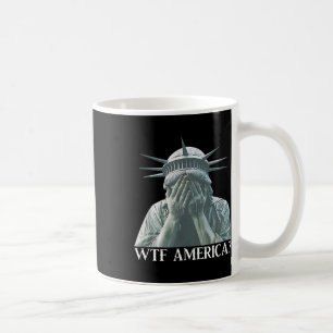 Caneca De Café Wtf América 8647 Resiste A Trump Política E Democr
