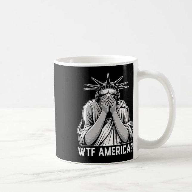 Caneca De Café Wtf America Trump  (Direita)