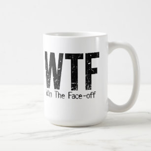 Caneca De Café WTF: Ganhe a Cara-fora (o hóquei)