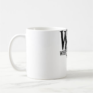 Caneca De Café WTF Onde está o peixe dotado de peixe de cota de p