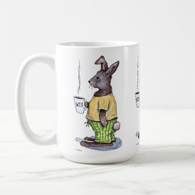 Caneca De Café WTF Rabbit Redux mug (Esquerda)