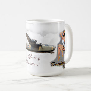 Caneca De Café WW2 - Arte do nariz B-24