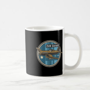 Caneca De Café Ww2 Warplane F4u Corsair A Transportadora De Aeron