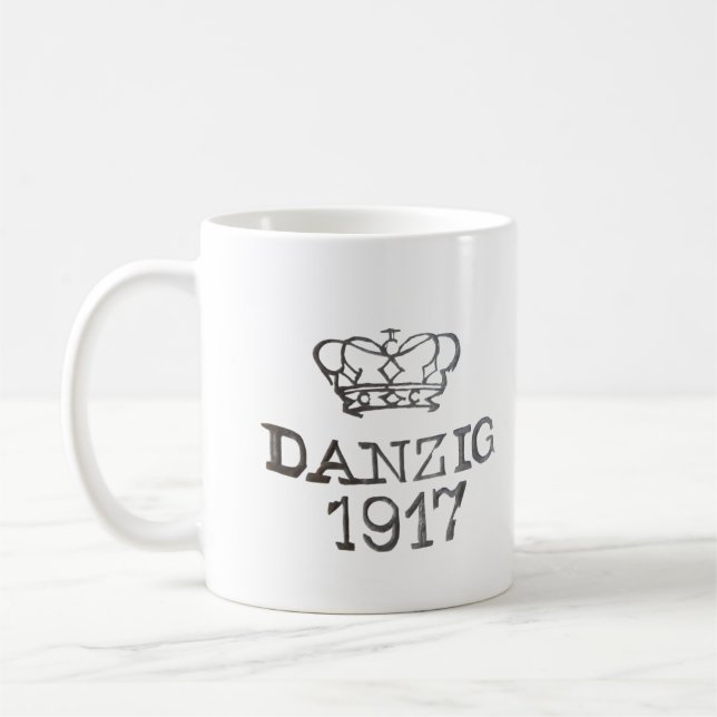 Caneca De Café WWI German Gewehr 98 rifle proofmark "Danzig" (Esquerda)