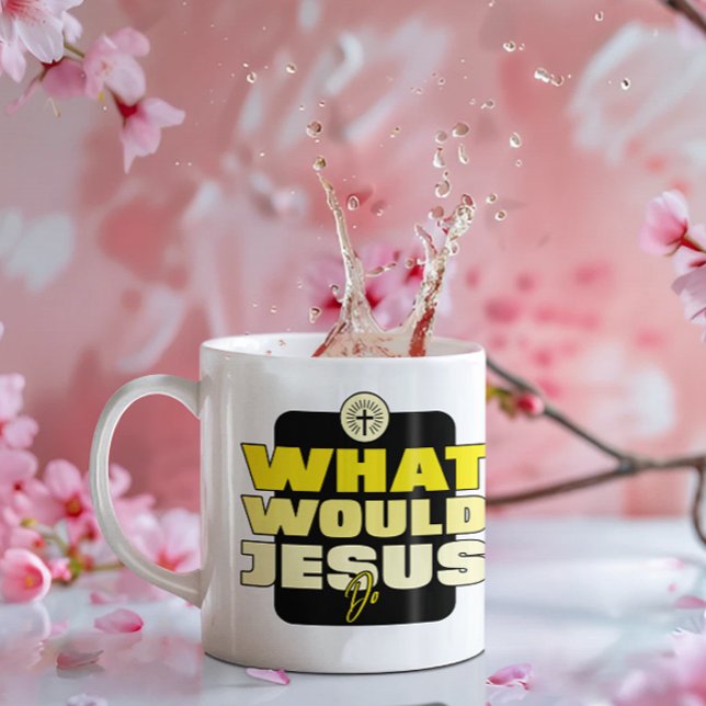 Caneca De Café WWJD – What Would Jesus Do? Classic Mug (Criador carregado)