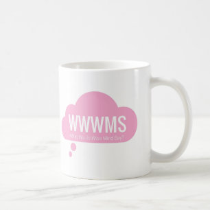 Caneca De Café WWWMS? Slogan cor-de-rosa da nuvem DBT do