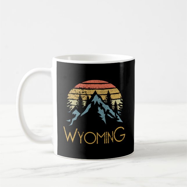 Caneca De Café Wy Wyoming monta fora da aventura (Esquerda)