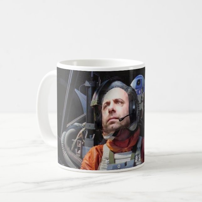 Caneca De Café X-wing Mug sua foto aqui (Frente Esquerda)