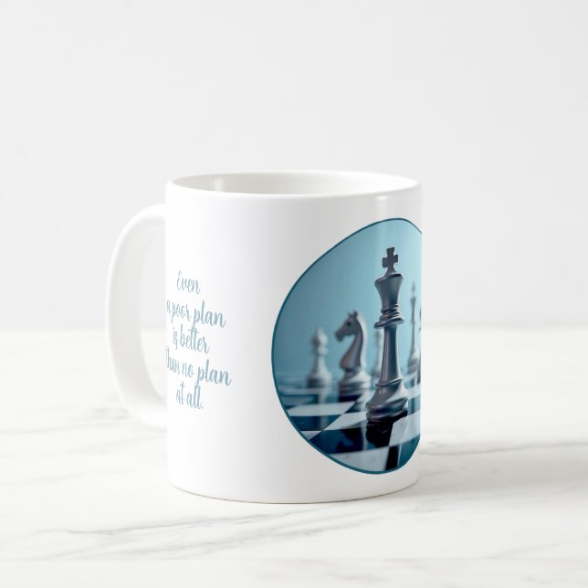 Caneca De Café Xadrez (Frente Esquerda)