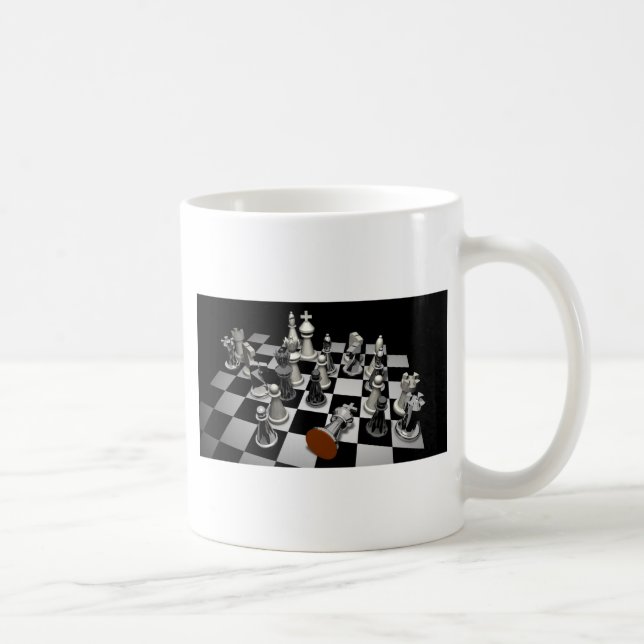 Caneca De Café Xadrez (Direita)