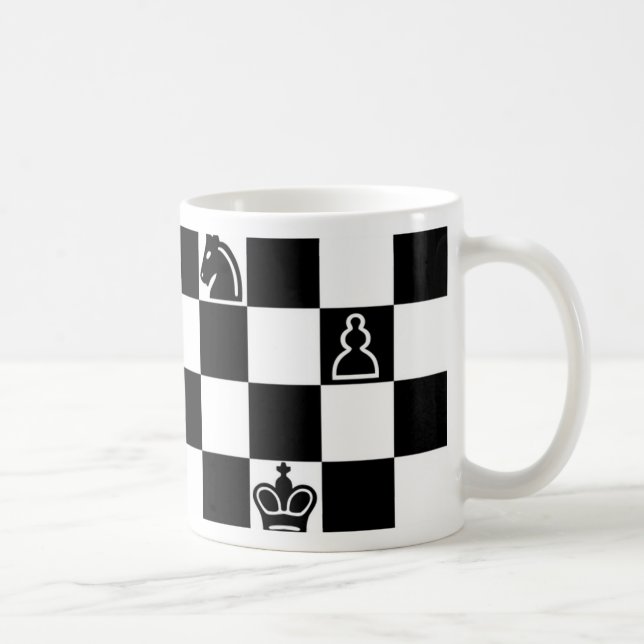 Caneca De Café Xadrez (Direita)