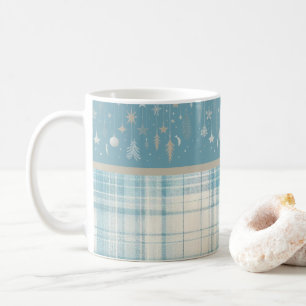 Caneca De Café Xadrez azul