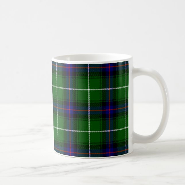 Caneca De Café Xadrez azul verde MacDonald tartan (Direita)