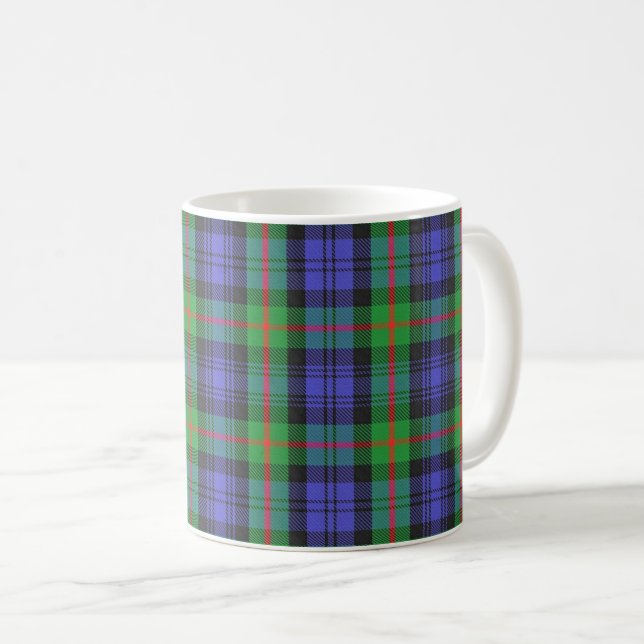 Caneca De Café Xadrez Clan Murray Tartan (Frente Esquerda)