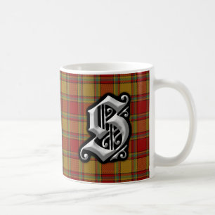 Caneca De Café Xadrez Clan Scrymgeour Clássico Letra S Monograma