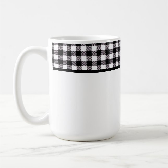 Caneca De Café Xadrez de Búfalo (Esquerda)