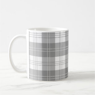 Caneca De Café Xadrez de Búfalo Preto e Branco
