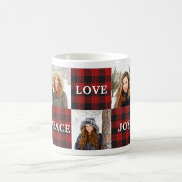 Caneca De Café Xadrez de búfalos 3 Foto e Mensagem
