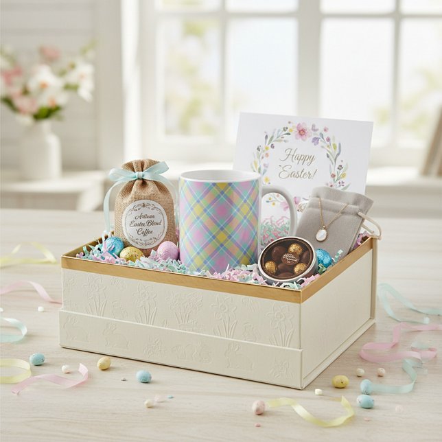 Caneca De Café Xadrez de Pastel (Criador carregado)