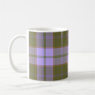 Caneca De Café Xadrez de Tartan verde e roxo - Scottish Seamless