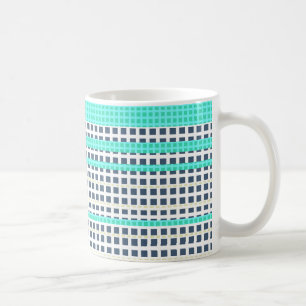 Caneca De Café Xadrez de tartaruga cinza