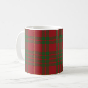 Caneca De Café Xadrez Escocesa Clan MacTavish Red Green Check