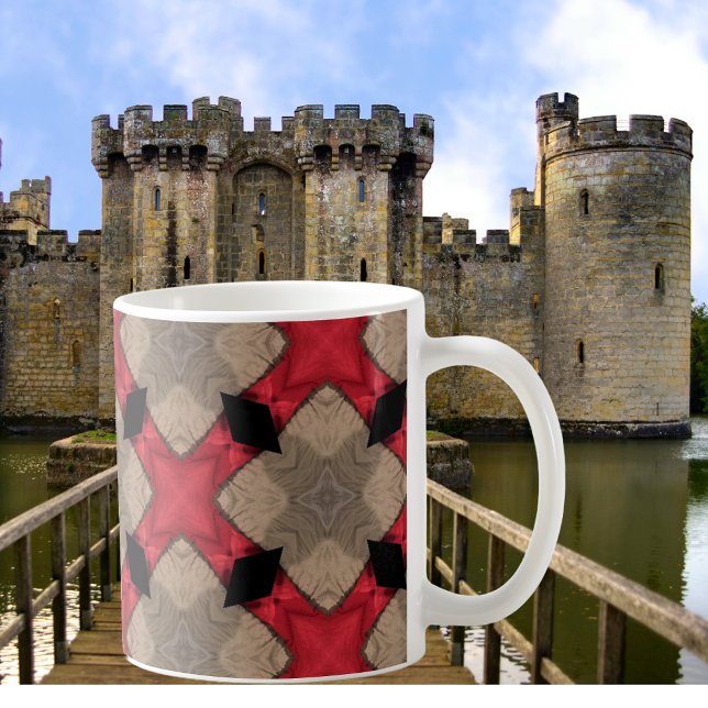 Caneca De Café Xadrez escocesa recente (Criador carregado)