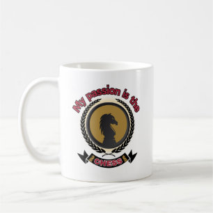 Caneca De Café Xadrez Knight Laurel Crown Passion Strategy T-Shir