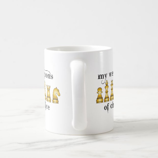 Conjunto De Caneca De Café Xadrez Rei Branco e Rainha de Café