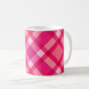 Caneca De Café Xadrez moderna do século médio, cor-de-rosa e vinh