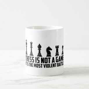 Caneca De Café Xadrez não é um jogo é uma batalha