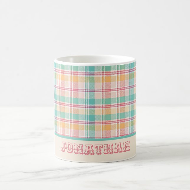 Caneca De Café Xadrez Personalizado Multicolorido (Centro)