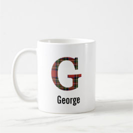 Caneca De Café Xadrez Red Stewart Monograma G Mug