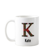 Xadrez Red Stewart Monograma K Mug