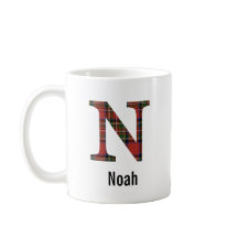 Xadrez Red Stewart Monograma N Mug