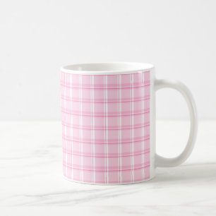Caneca De Café Xadrez rosa-branca, com padrão