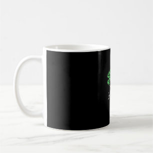 Caneca De Café Xadrez Shamrock Leopard Camouflage Rua Feliz Patri