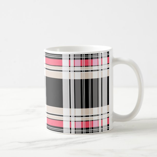 Caneca De Café Xadrez, tartan (Direita)