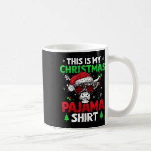 Caneca De Café Xadrez Vermelha Engraçada Esta É Minha Vaca De Nat