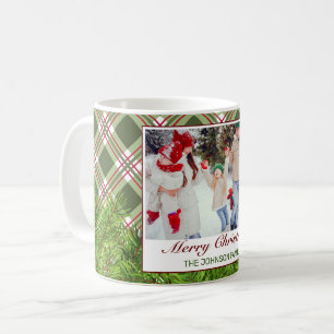 Caneca De Café Xadrez Vermelha Verde Filial de Pinheiros Feliz Fo