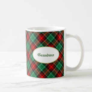 Caneca de Café Xadrez VERMELHO VERDE Personalizada