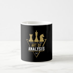 Caneca De Café Xadrez - Xadrez é a Arte da Análise