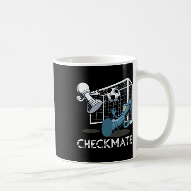 Caneca De Café Xadrez Xeque-Mate Futebol (Direita)