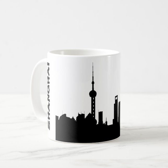 Caneca De Café Xangai China Mug (Frente Esquerda)